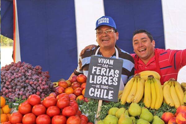 Feriante en su puesto